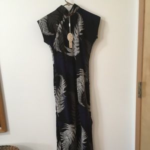 Black Print Asian Style  Dress
